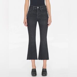 Frame Denim Women's Cropped Jeans in Dark Gray